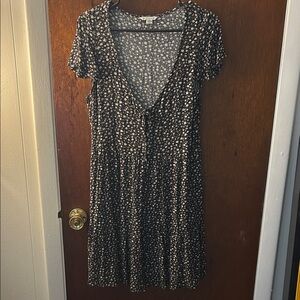 Floral Black Dress